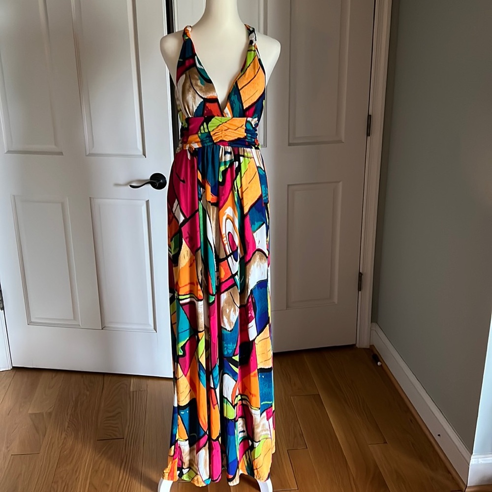 Multi colored maxi dress